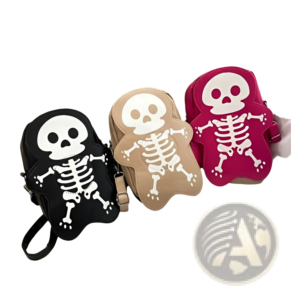 Y2k Skeleton Skull Crossbody Shoulder Bag