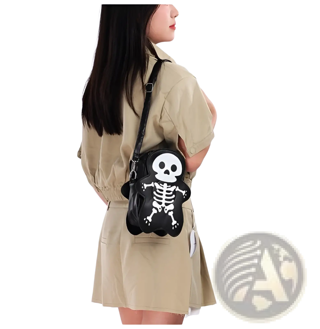 Y2k Skeleton Skull Crossbody Shoulder Bag