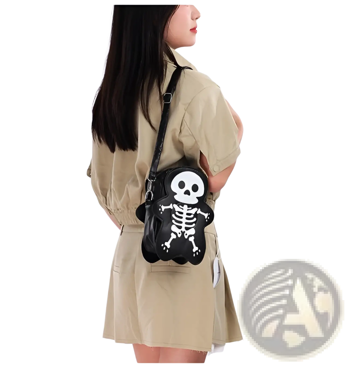 Y2k Skeleton Skull Crossbody Shoulder Bag