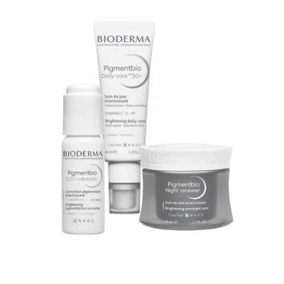 Bioderma Pigmentbio Skincare Set for Hyperpigmentation - Sensitive Skin Care Products with SPF 50+ Anti-Aging Routine